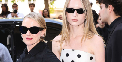 Naomi Watts a Kai Schreiber na přehlídce Balenciaga v Paříži
