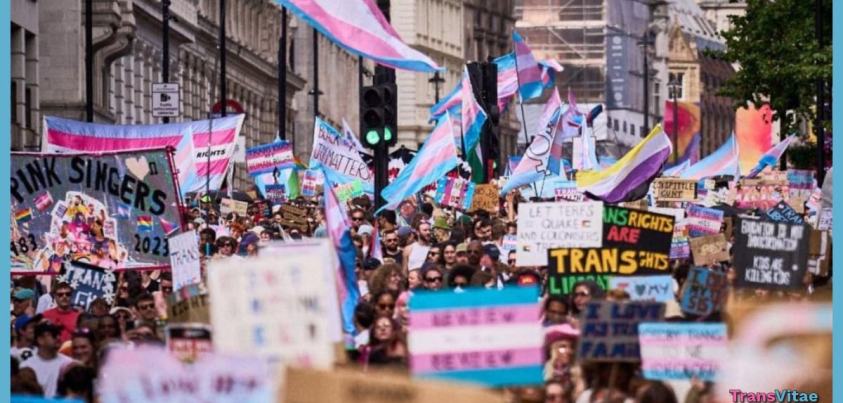 Desítky tisíc lidí vyšly do ulic na London Trans+ Pride 2025