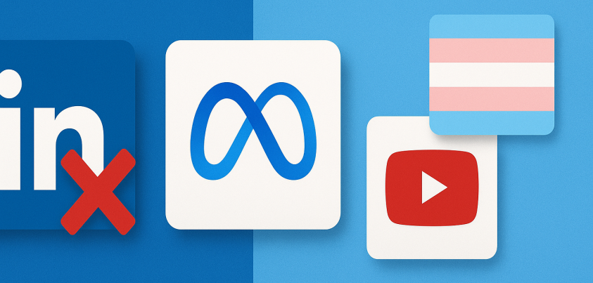 LinkedIn se připojuje k Meta a YouTube a opouští politiku zaměřenou na boj proti nenávisti vůči transsexuálům
