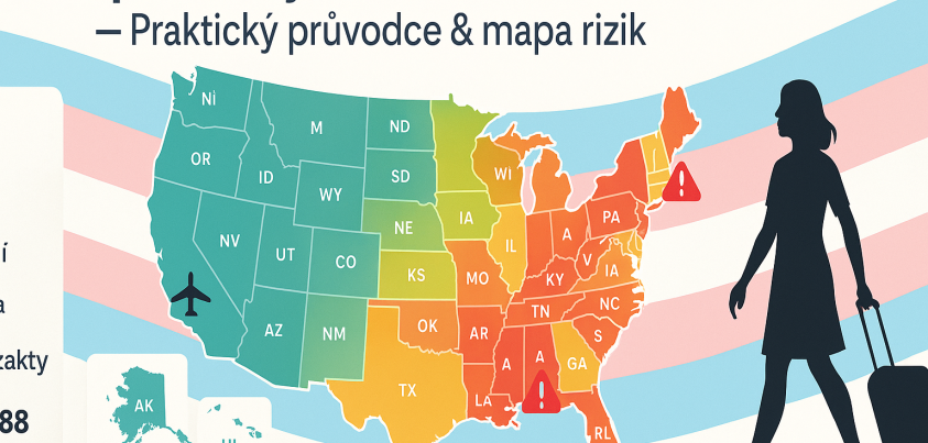 Cestování po USA jako trans žena v roce 2025: praktický průvodce a mapa rizik